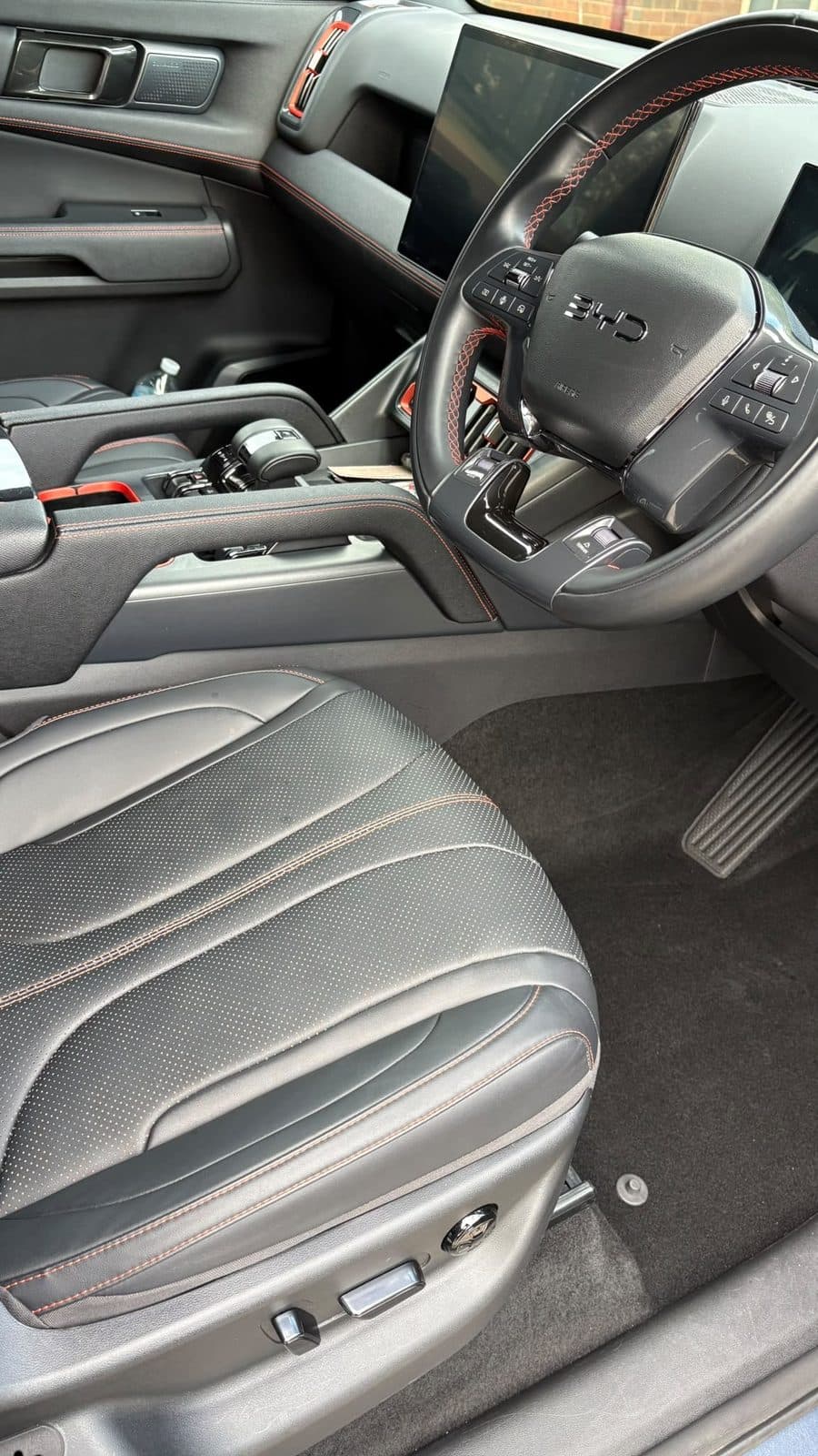 Front interior detail — BYD Shark